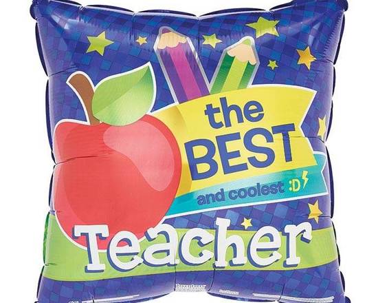 Order Teacher Apple Balloon food online from Heritage Flowers store, Wake Forest on bringmethat.com
