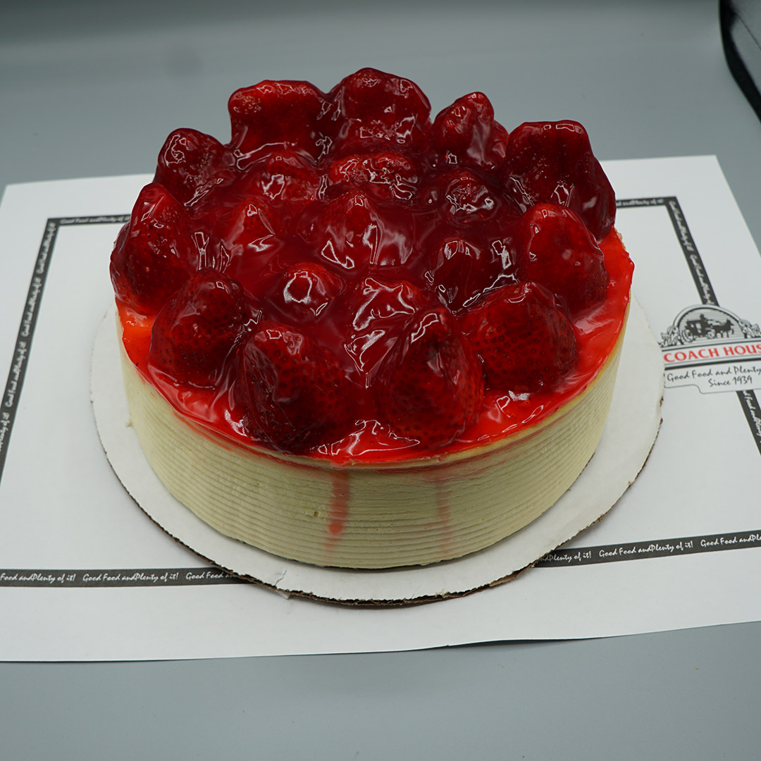 Order Whole Strawberry Cheesecake food online from Coach House Diner Restaurant store, North Bergen on bringmethat.com