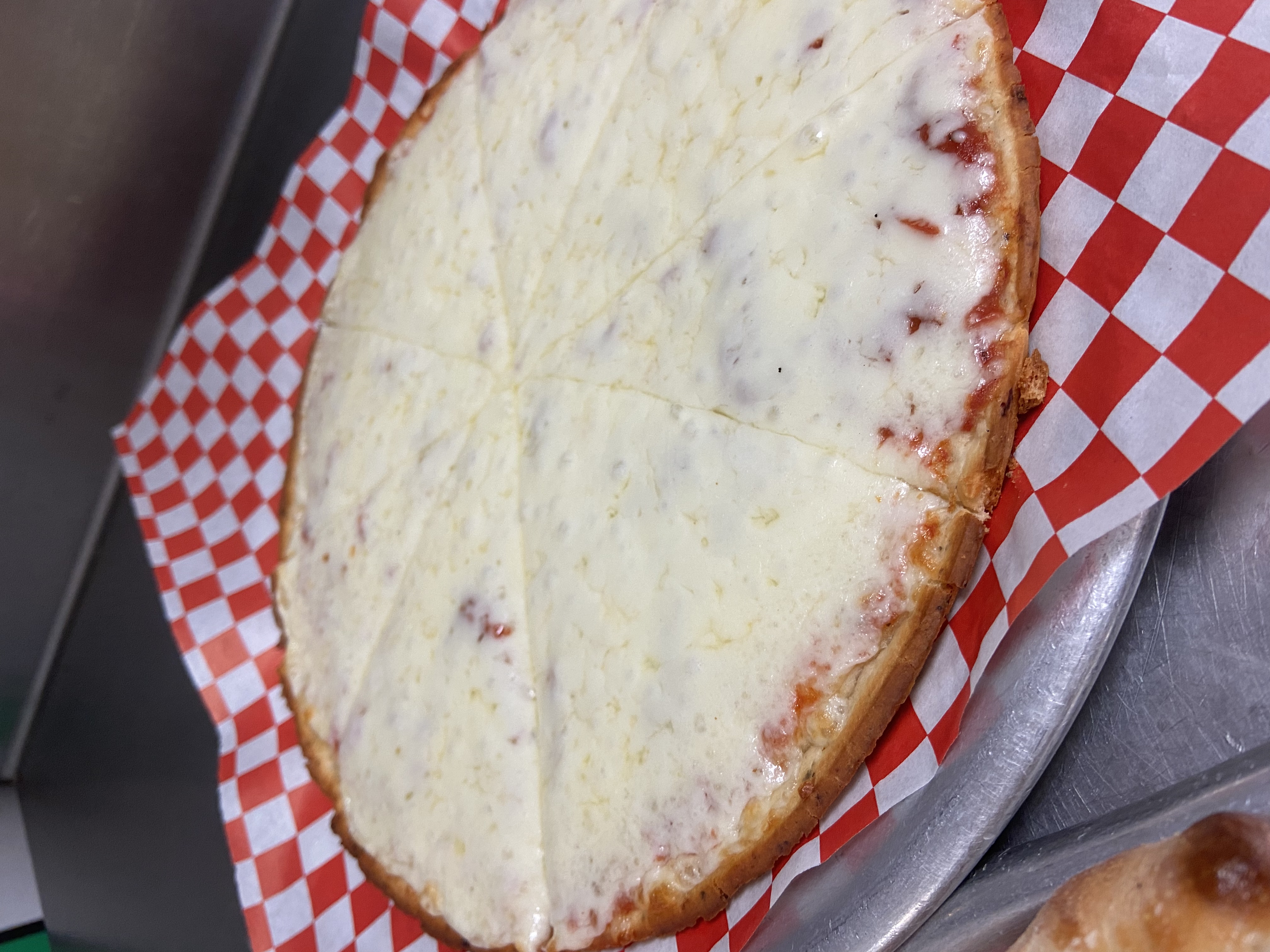 Order 12" Medium Gluten Free Cheese Pizza food online from Papa G's Pizza, Pasta Cafe store, Wildomar on bringmethat.com