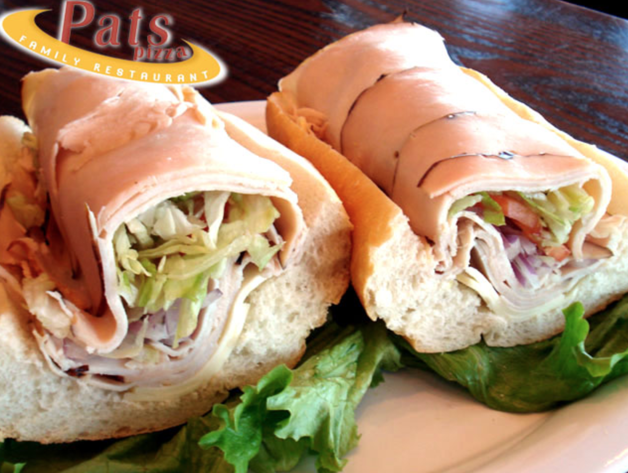Order Turkey Cold Sub food online from Pat Pizza Family Restaurant store, Wilmington on bringmethat.com