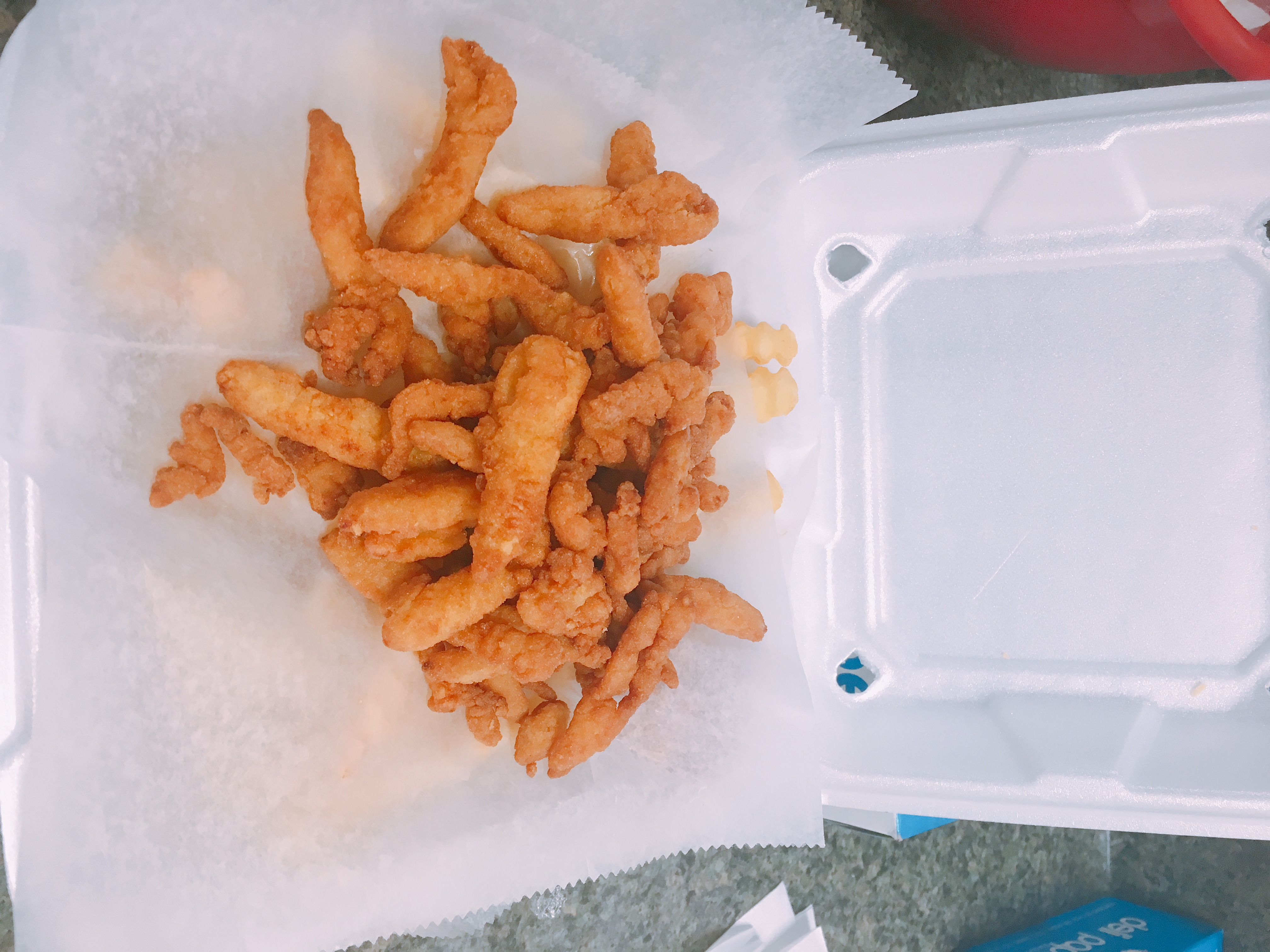 Order 8 oz. Clam Strips Appetizer food online from Captain K Seafood Restaurant store, Virginia Beach on bringmethat.com
