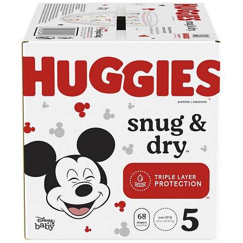 Order Huggies Snug & Dry Baby Diapers Size 5 - 68.0 ea food online from Walgreens store, Lewes on bringmethat.com