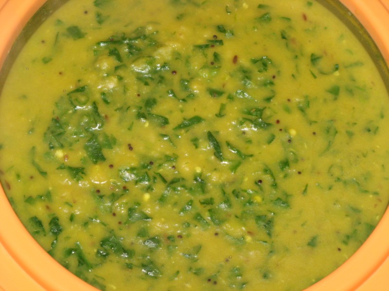 Order Spinach Daal food online from Gourmet India store, Houston on bringmethat.com