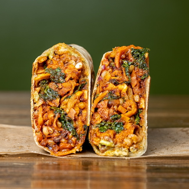 Order Veggie Burrito food online from Grass Roots Kitchen store, Tarrytown on bringmethat.com