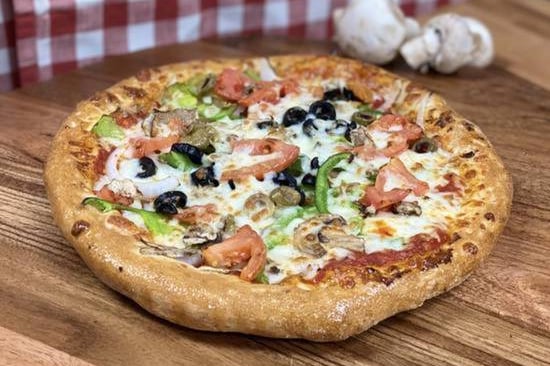 Order Vegetarian Pizza food online from Manny & Olga's Pizza store, Wheaton on bringmethat.com
