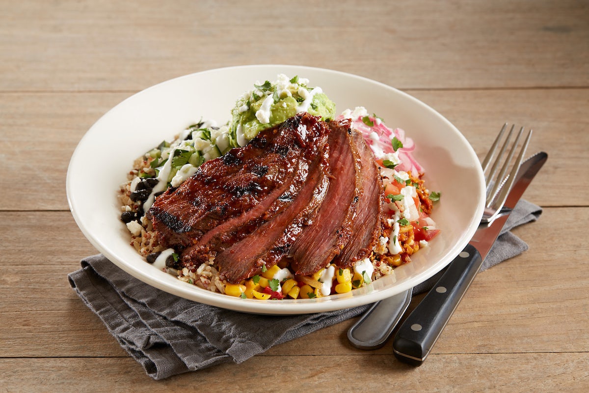 Order Cauliflower & Quinoa Power Bowl With Tri-Tip food online from Bj Restaurant & Brewhouse store, Lewisville on bringmethat.com