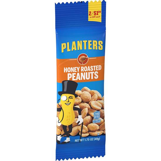 Order Planters Tube Honey Roasted Peanuts food online from Pepack Sunoco store, Peapack on bringmethat.com