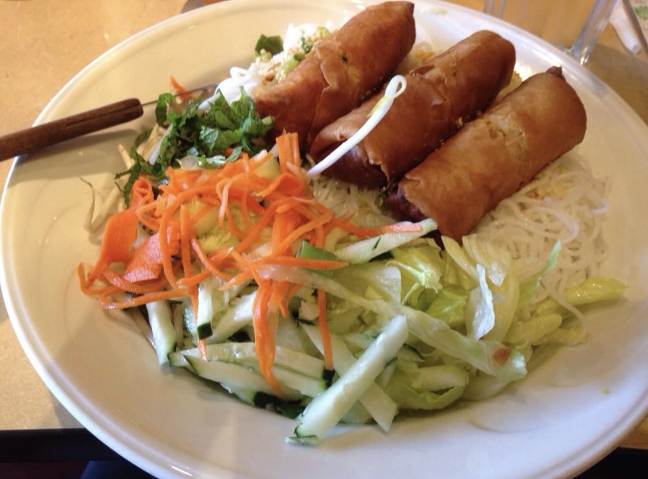 Order Vermicelli with Egg Rolls food online from Le Soleil store, San Leandro on bringmethat.com