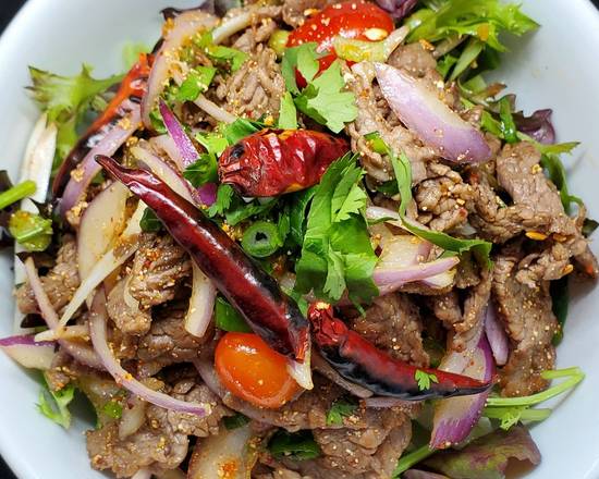 Order Beef Salad food online from Red basil thai kitchen store, Long Island City on bringmethat.com