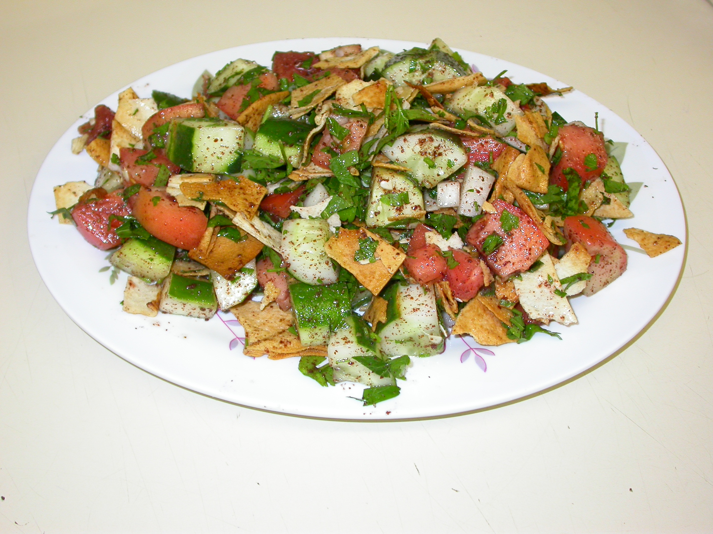 Order Fattouch Salad (V) food online from Ali Baba store, Newark on bringmethat.com