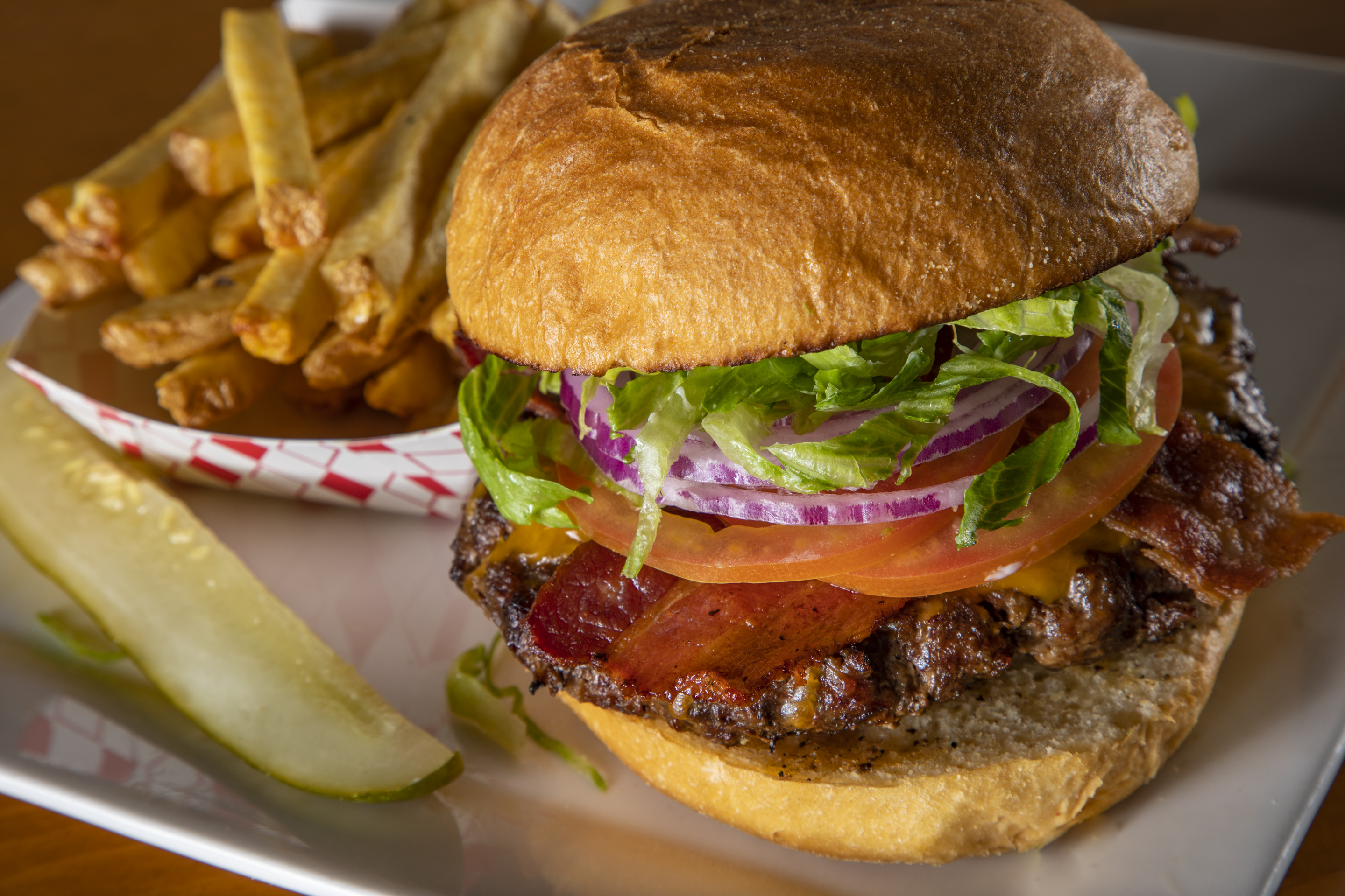 Order Bacon Cheeseburger food online from Pork Store Cafe Valencia 312216th store, San Francisco on bringmethat.com