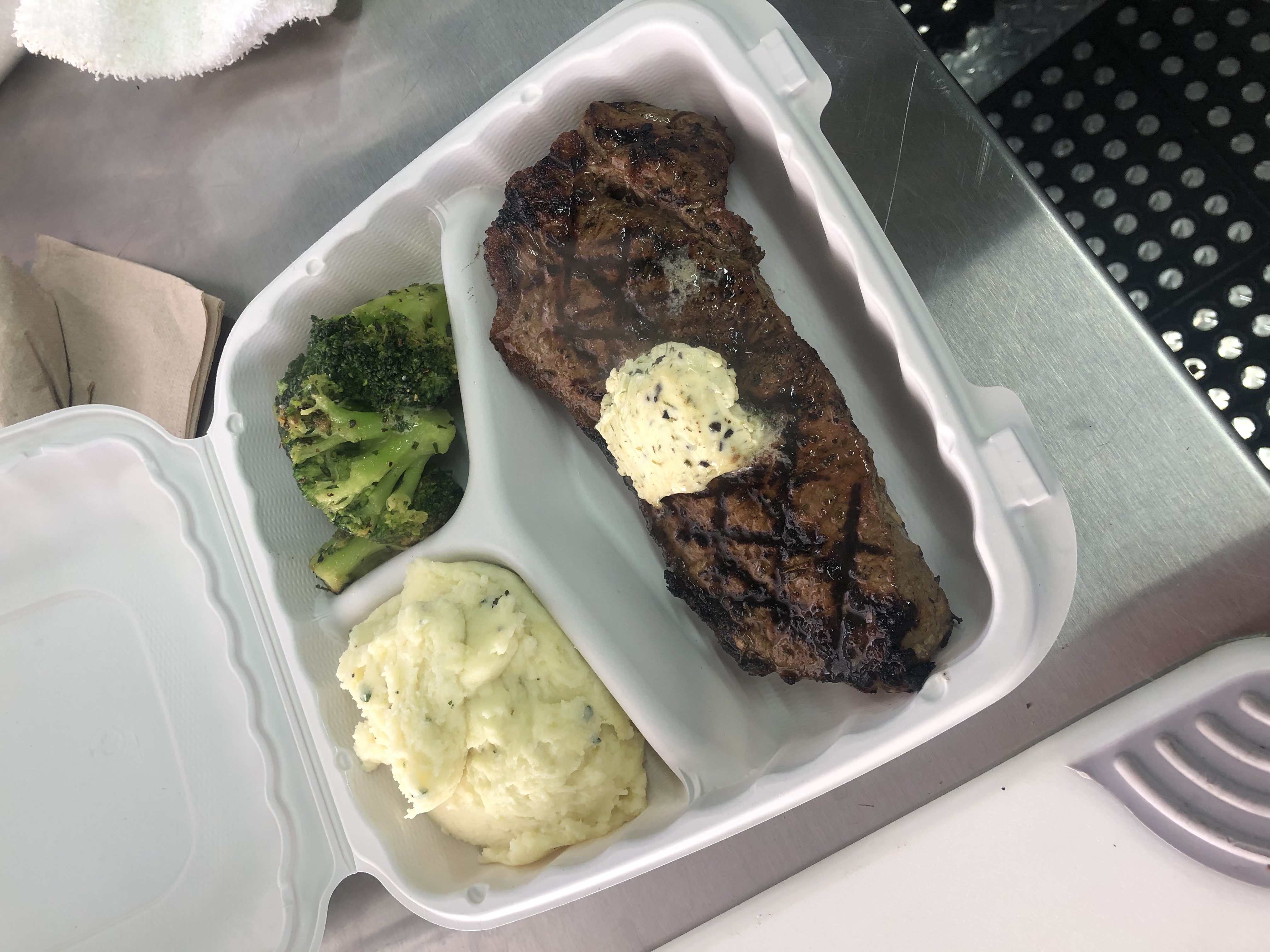 Order New York Strip Steak and Truffle Butter food online from D&D Shack store, Melrose Park on bringmethat.com