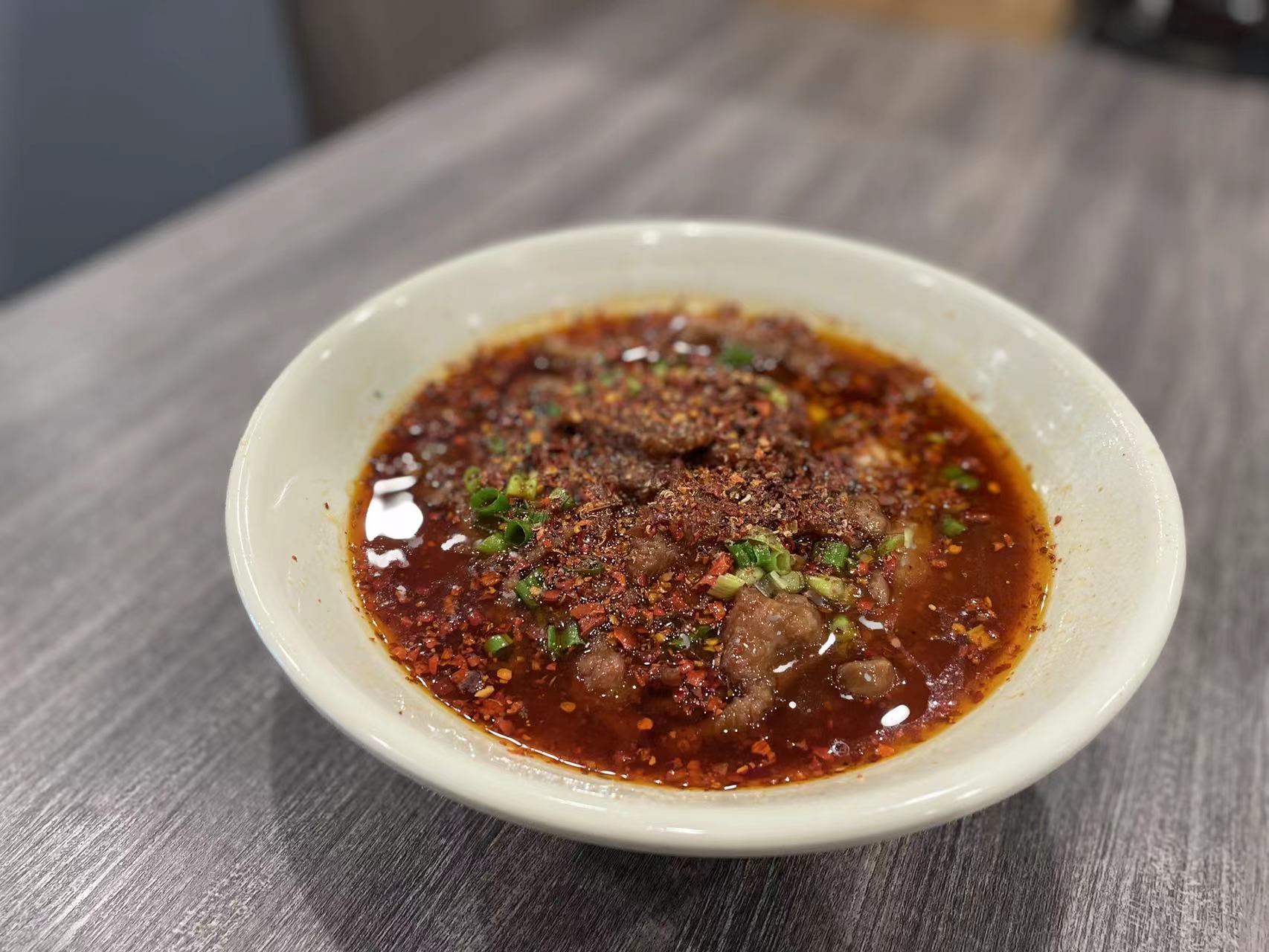 Order BOILED BEEF IN SPICY SAUCE food online from Xian Cuisine store, Naperville on bringmethat.com