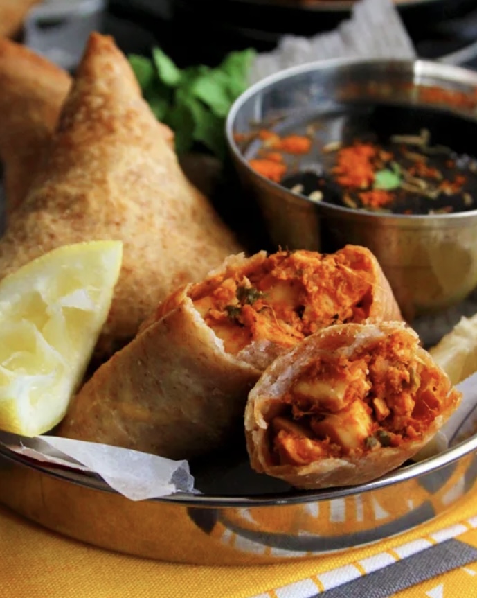 Order Paneer Tikka samosa  ( Chef Recomends) food online from Bawarchi store, New York on bringmethat.com