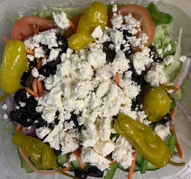 Order Greek Salad food online from Papa Jays store, Dover on bringmethat.com