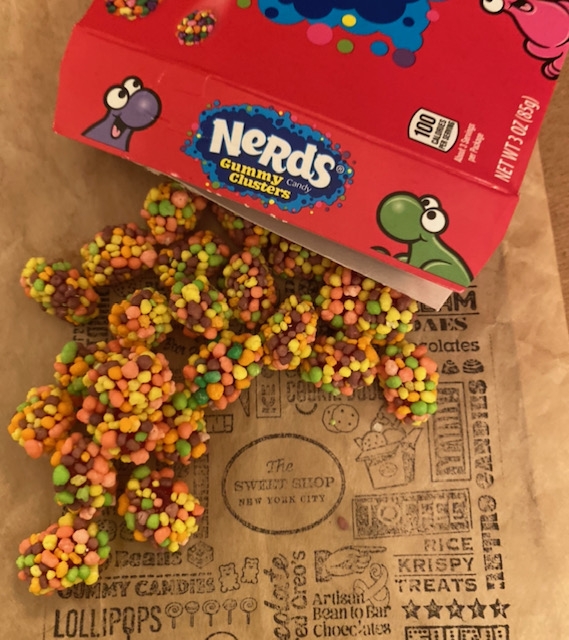 Order Nerds Gummy Clusters Theater Box food online from The Sweet Shop Nyc store, New York on bringmethat.com