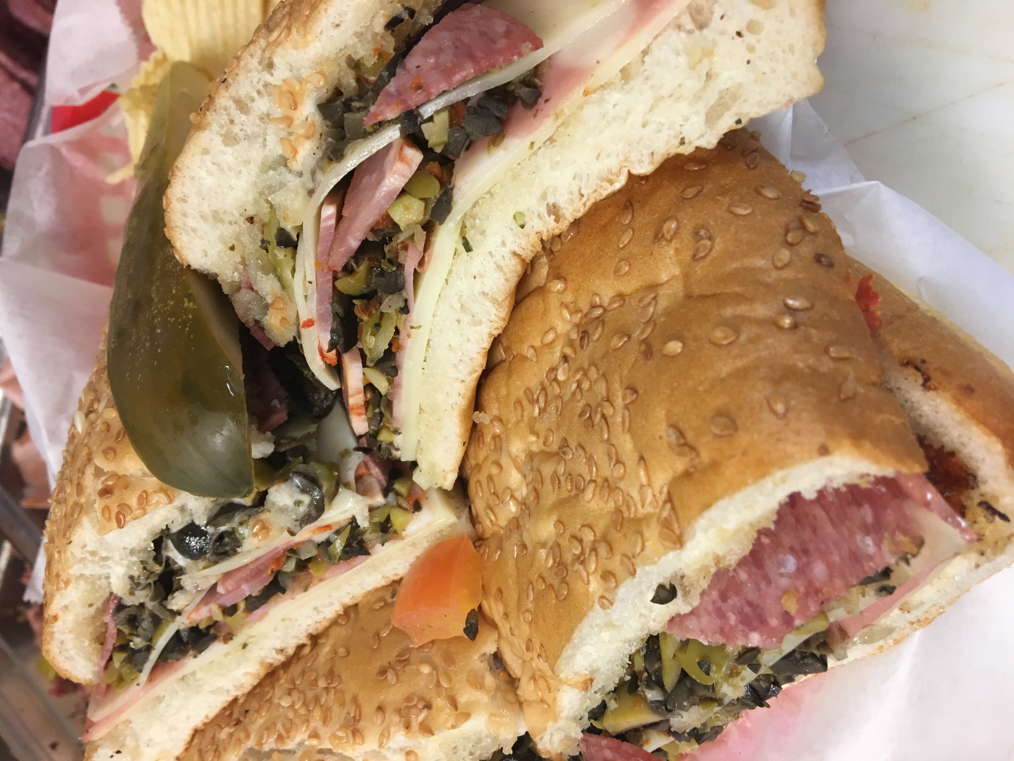 Order Muffaletta Sandwich food online from Weinbergers Deli store, Grapevine on bringmethat.com