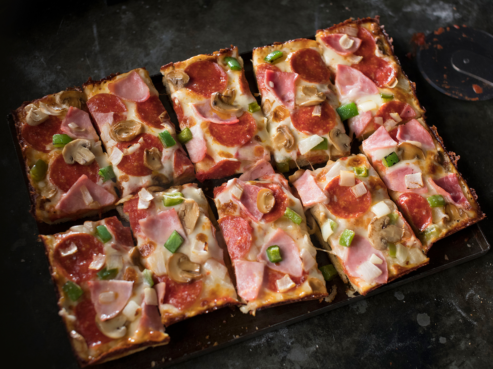 Order Square Super Special food online from Jet's Pizza store, Huntersville on bringmethat.com