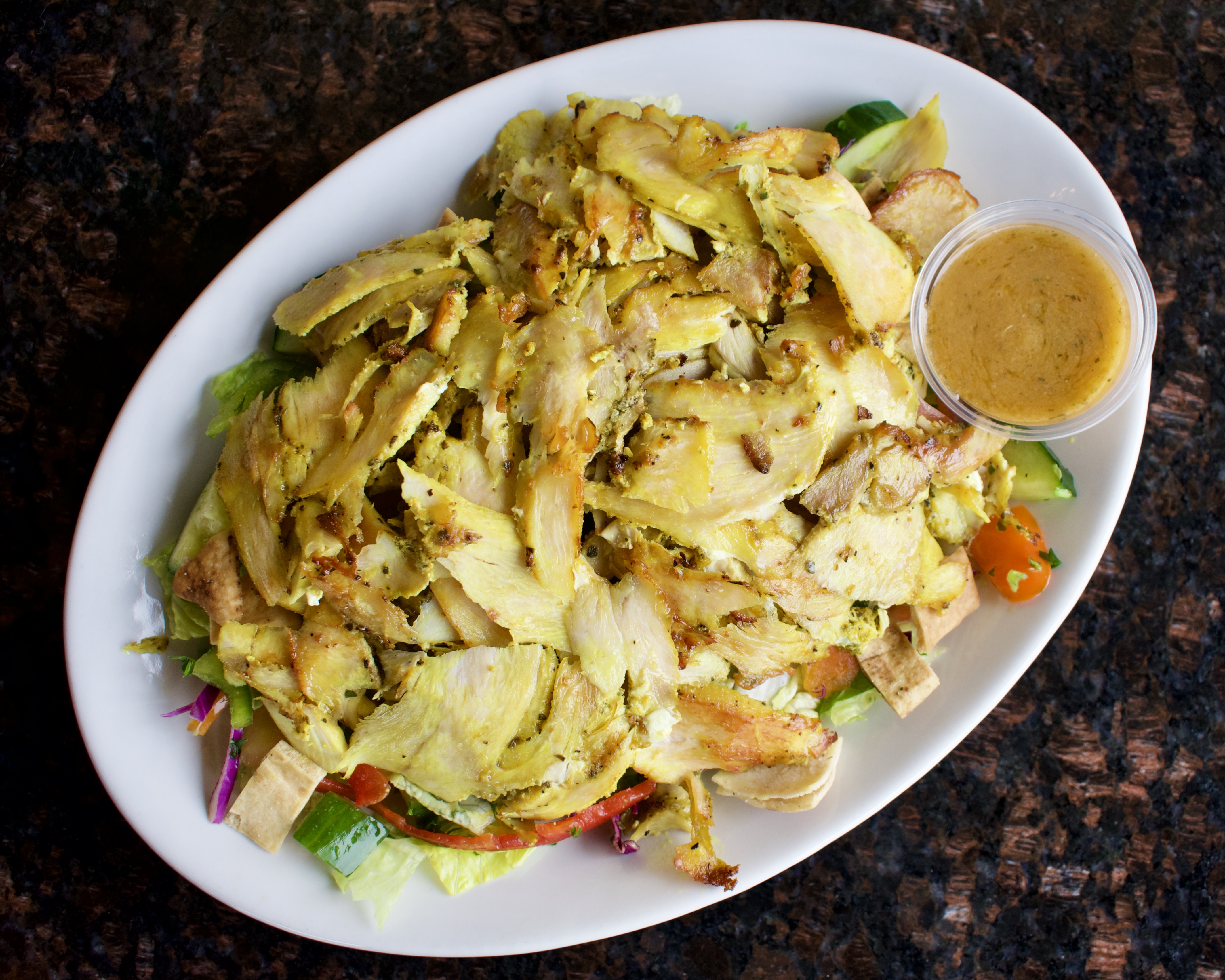 Order Chicken Fatoush Salad food online from Pita Inn store, Naperville on bringmethat.com