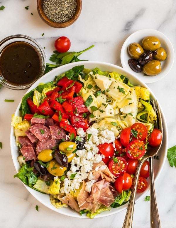 Order The Connoisseur’s Creation Salad food online from Pizza Rino's store, Chicago on bringmethat.com