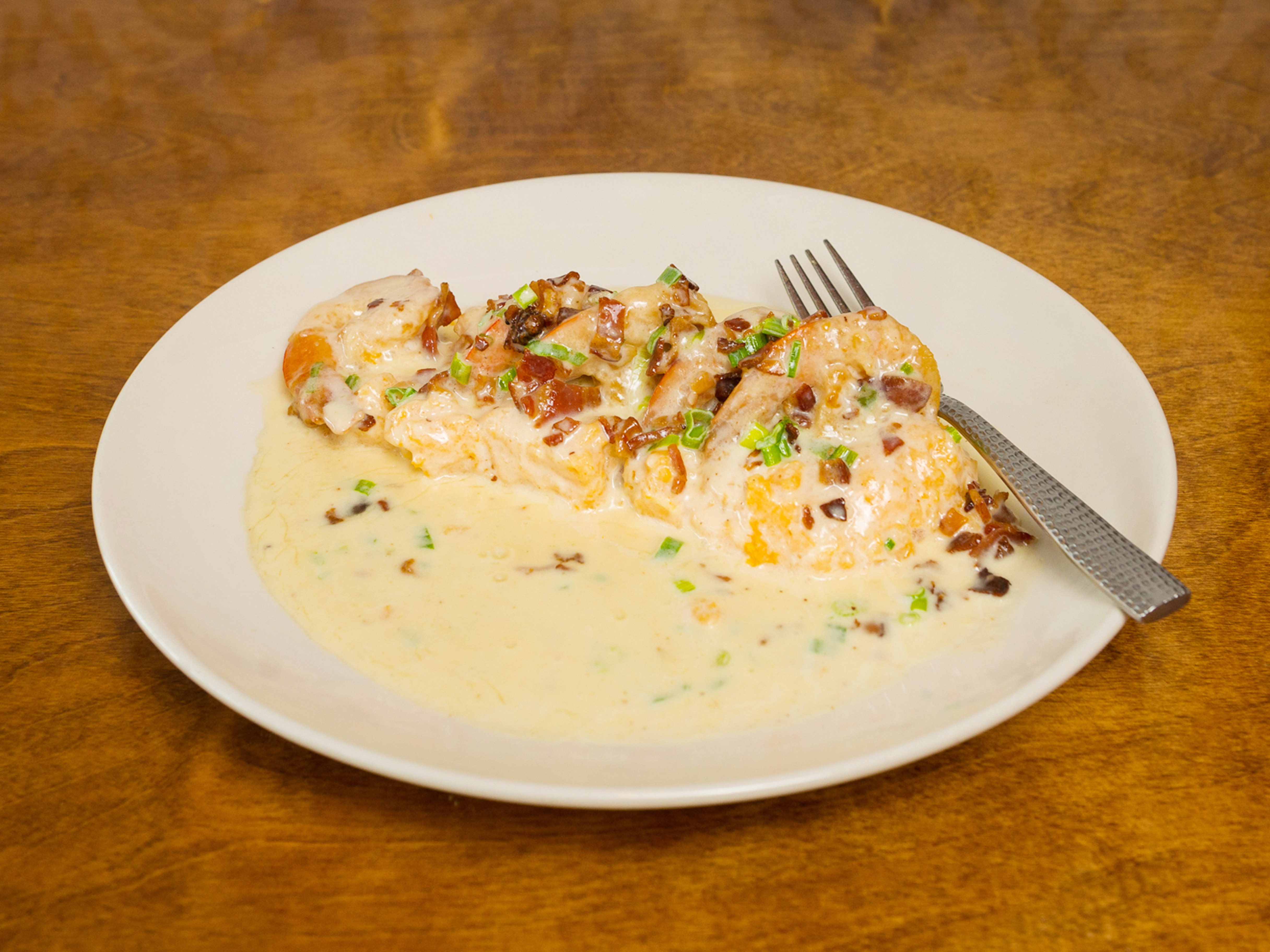 Order Genuine Shrimp and Grits Dinner food online from Genuine Bistro & Lounge store, Debary on bringmethat.com
