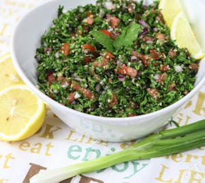 Order Tabouleh(gluten free-homemade) food online from Efes Pizza store, Pittsburgh on bringmethat.com