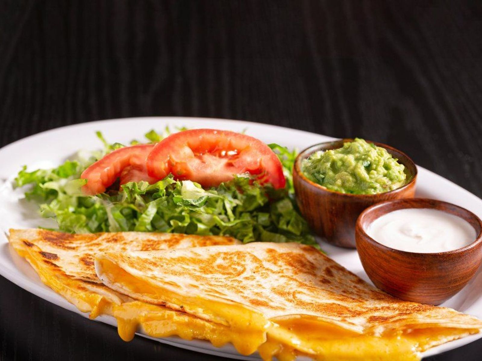 Order Cheese Quesadilla ~ food online from El Fresco Mexican Grill store, Centreville on bringmethat.com