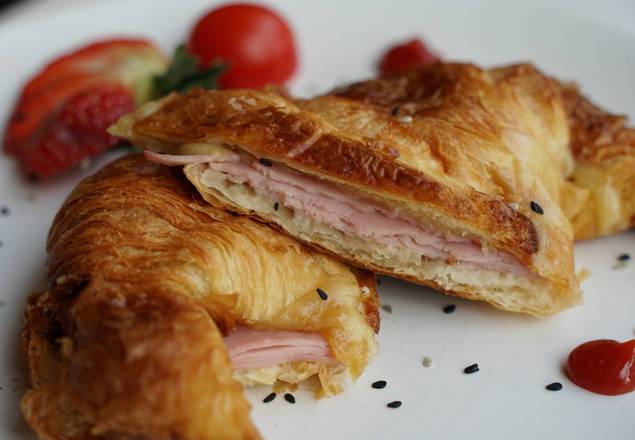 Order Ham & Cheese Croissant food online from Winfield Street Coffee store, Stamford on bringmethat.com