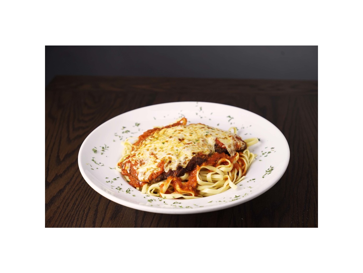 Order Chicken Parmigiana Pasta food online from Rosati's Pizza store, Woodridge on bringmethat.com