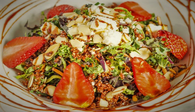 Order Kale and Quinoa Salad food online from Flippers Gourmet Burgers store, Oakland on bringmethat.com