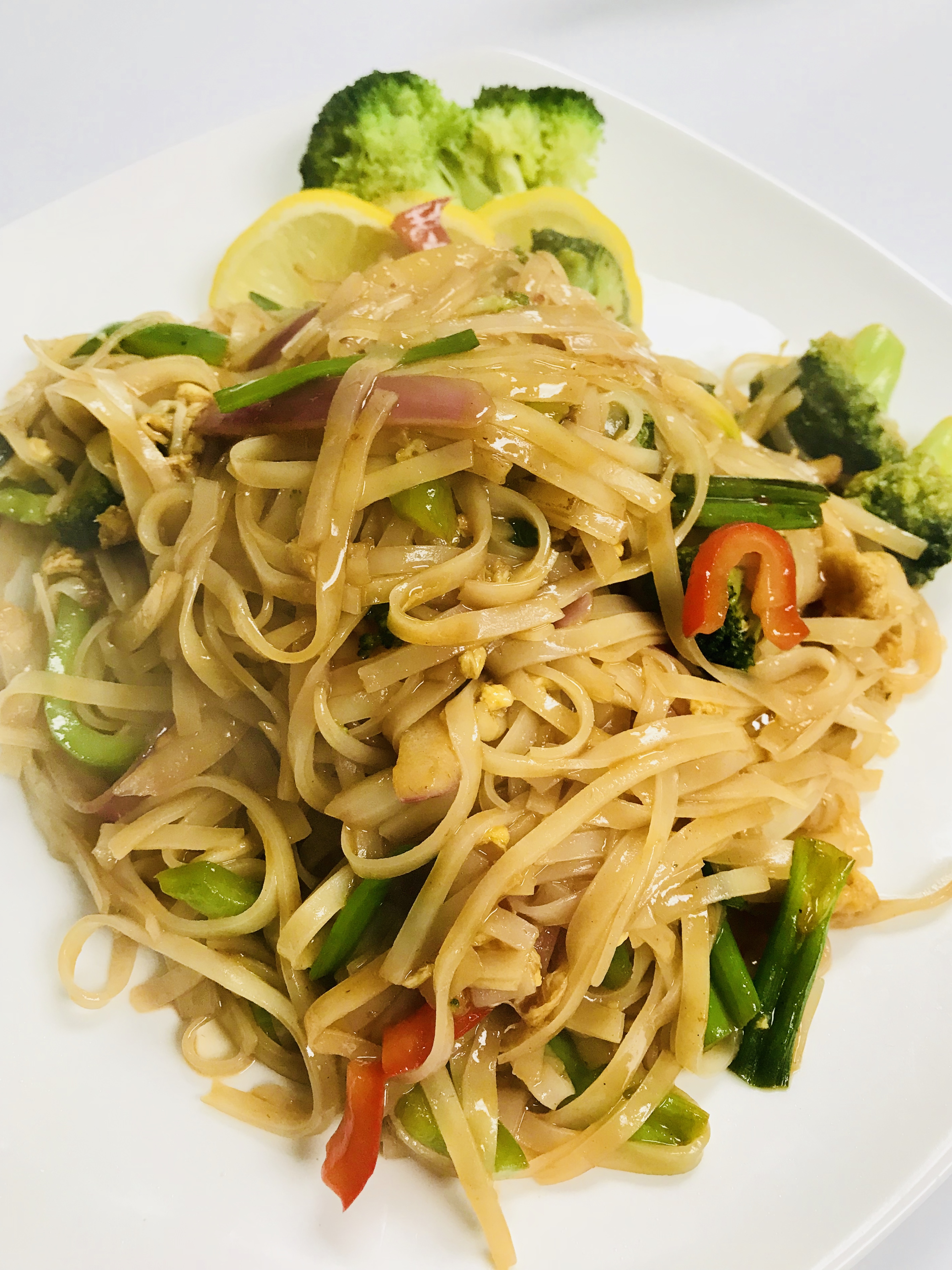 Order C43. Stir Fried Pad Thai Vegetable food online from Teng Da Asian Fusion store, Jenkintown on bringmethat.com