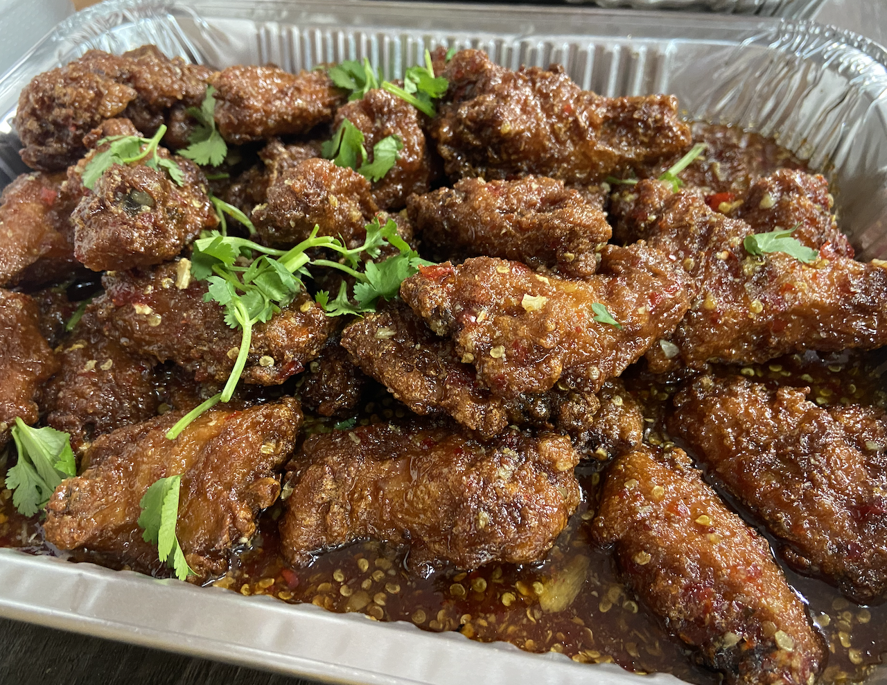 Order Part Tray : APPERTIZERS - Chicken wing  food online from Sriracha Thai Restaurant store, Carson on bringmethat.com