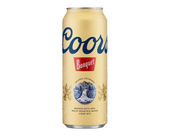Order Coors Banquet 24oz Can food online from Extra Mile 2047 store, Fairfield on bringmethat.com