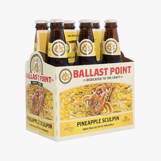 Order Ballast Point Pineapple Sculpin IPA food online from Campus Liquor store, Riverside on bringmethat.com