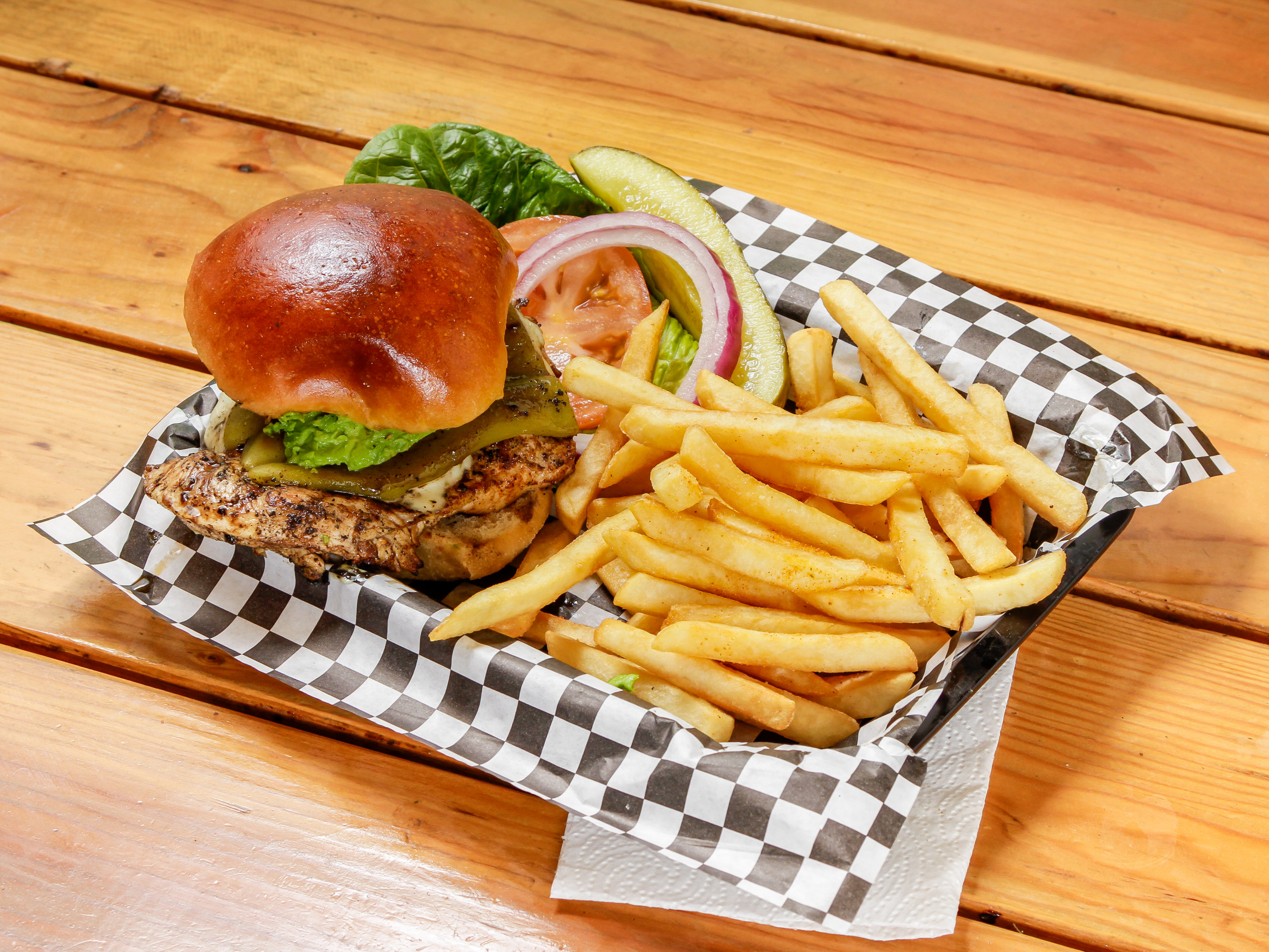 Order Southside Chicken Sandwich food online from Amigos Burgers And Beer store, Tucson on bringmethat.com