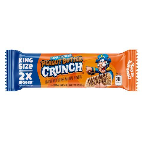 Order Cap'n Crunch Peanut Butter Crunch Cereal Bar 2.1oz food online from 7-Eleven store, Newburgh on bringmethat.com