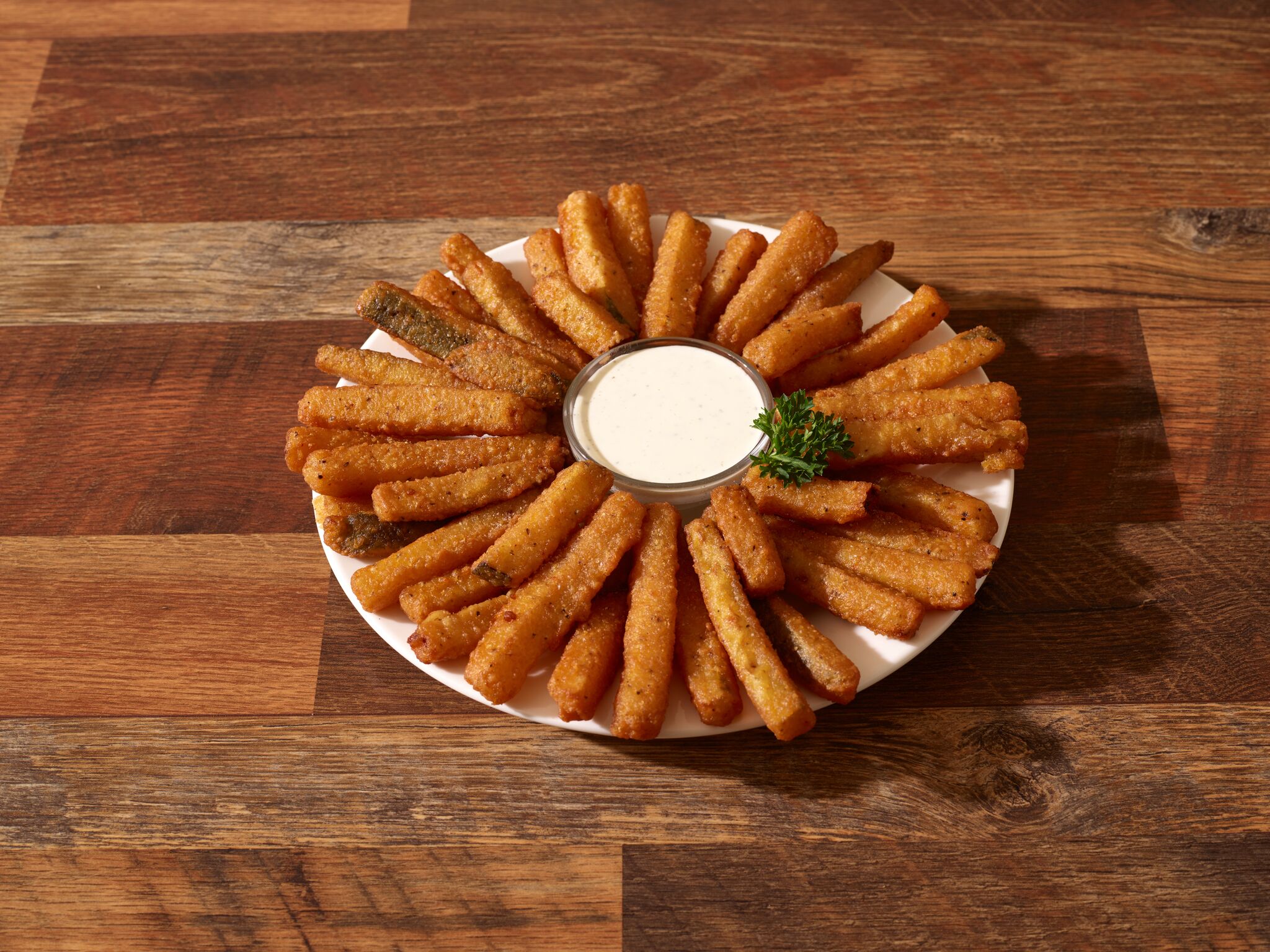 Order Zucchini Sticks with Ranch Dressing food online from Big Slice Pizza store, Fullerton on bringmethat.com