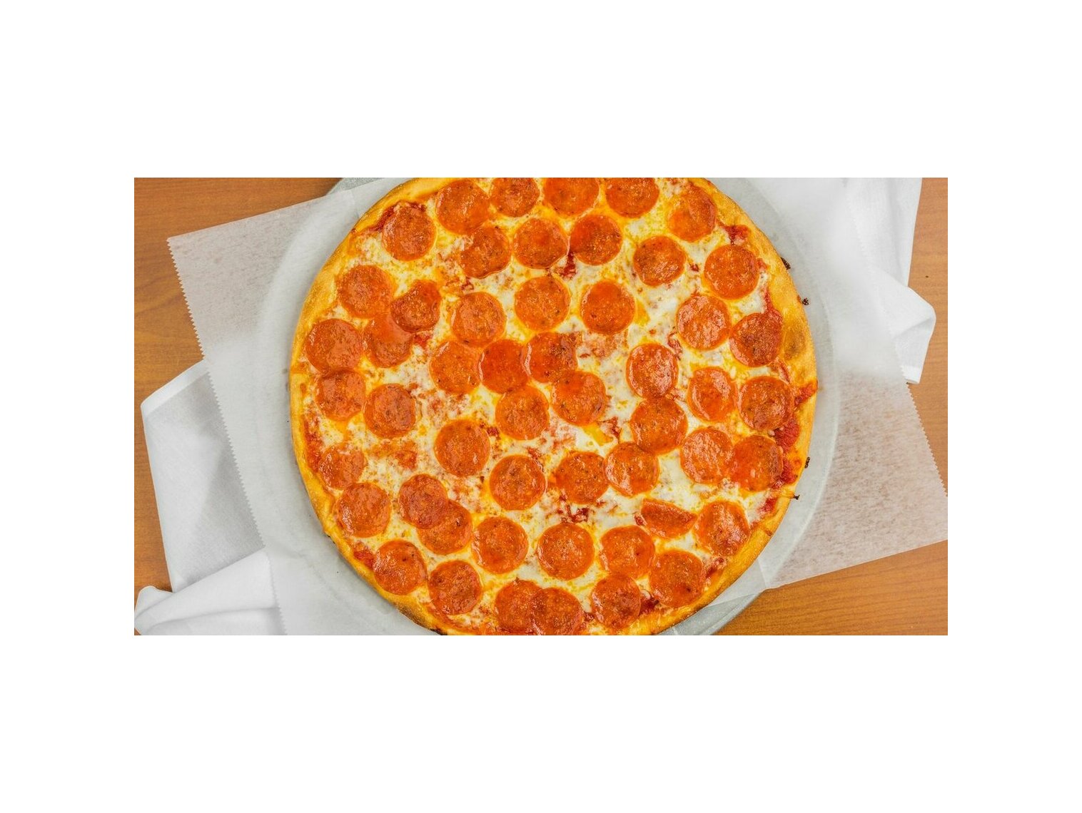 Order Round Traditional Cheese Pizza (Small) food online from Romano's store, Essington on bringmethat.com