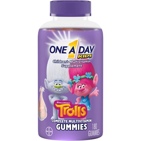 Order One A Day Kids' Trolls Multivitamin Gummies (180 ct) food online from Rite Aid store, Palm Desert on bringmethat.com