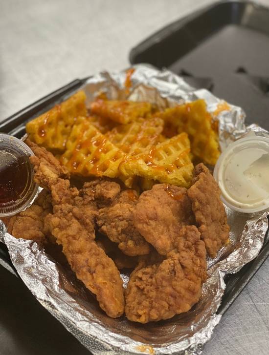 Order Chicken & Waffle sliders food online from The Pizza Cutters store, Syracuse on bringmethat.com