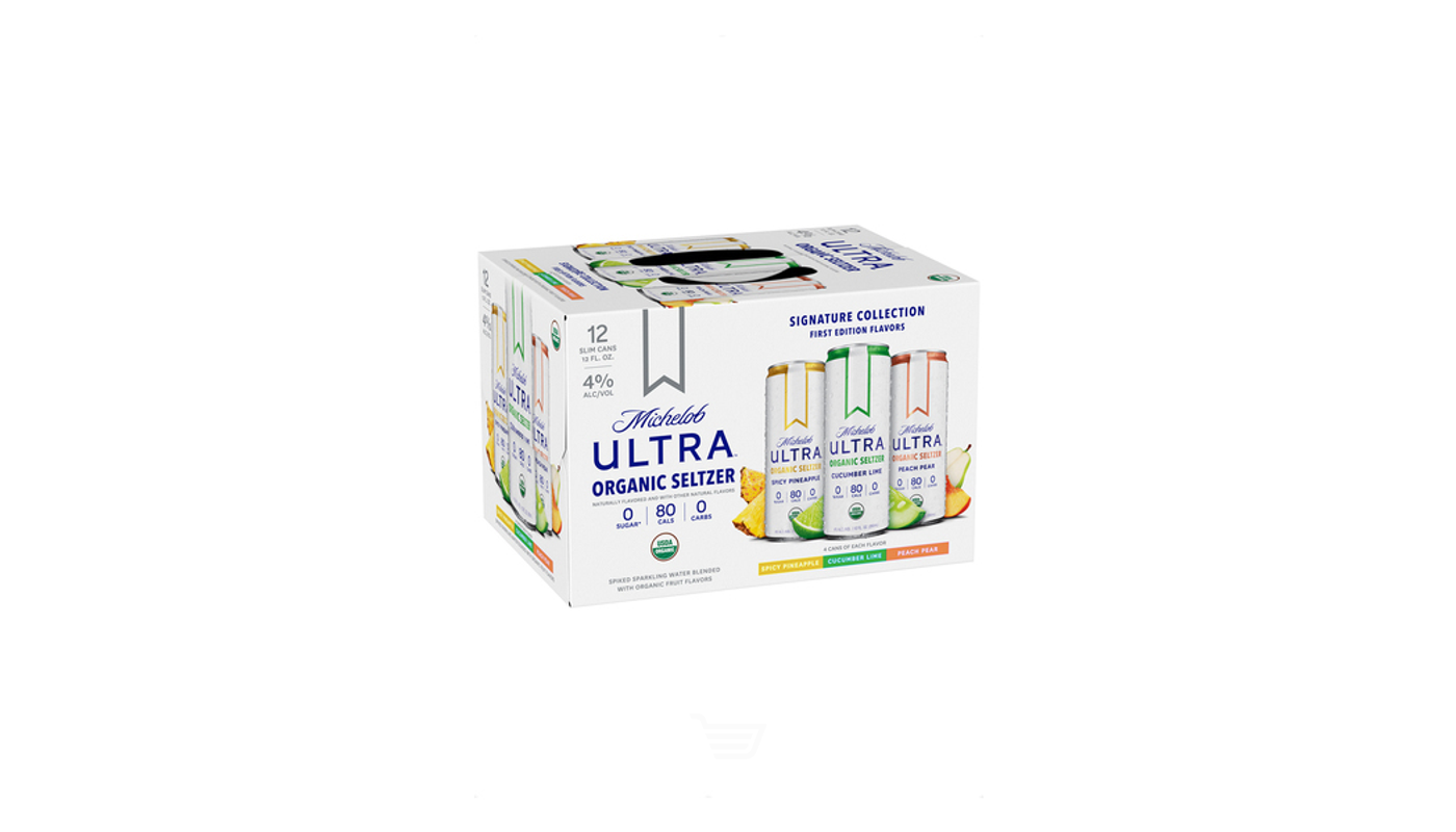Order Michelob Ultra Organic Seltzer -Signature Collection 12x 12oz Cans food online from M & M Liquor & Jr Market store, Anaheim on bringmethat.com