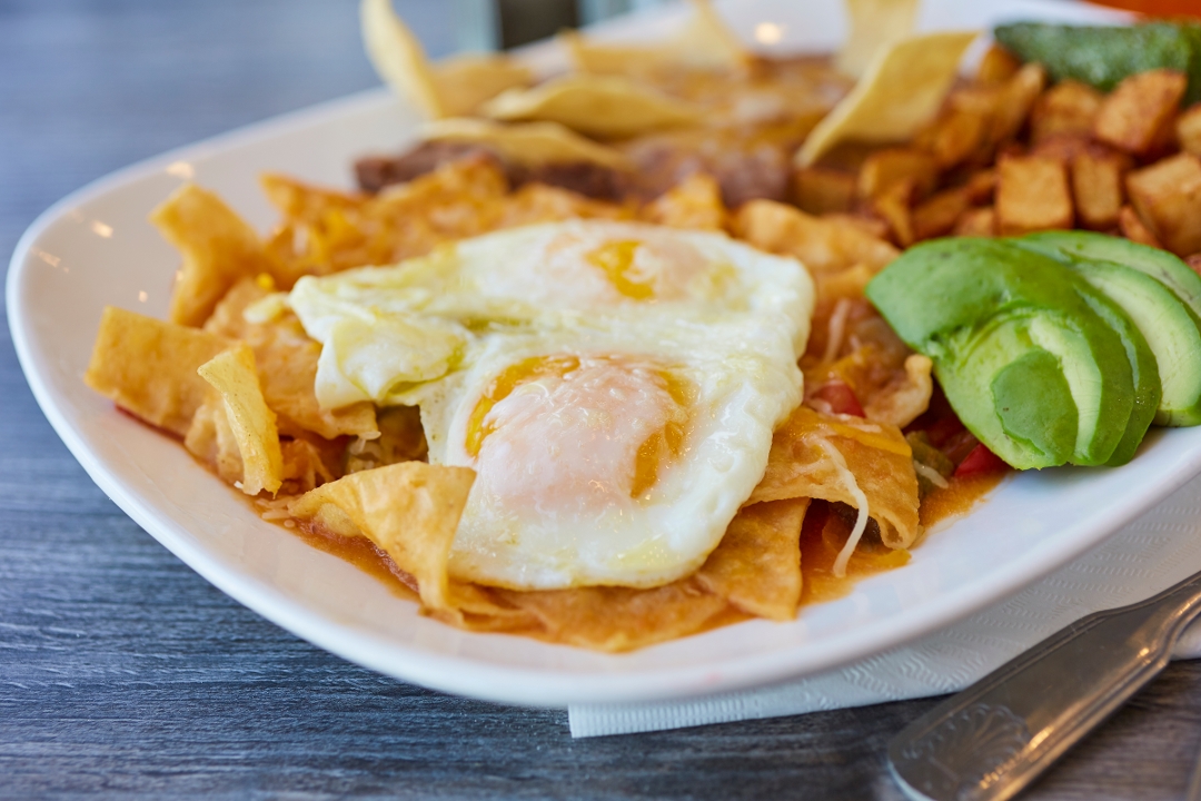 Order Chilaquiles food online from Vineyard Cafe store, Oxnard on bringmethat.com