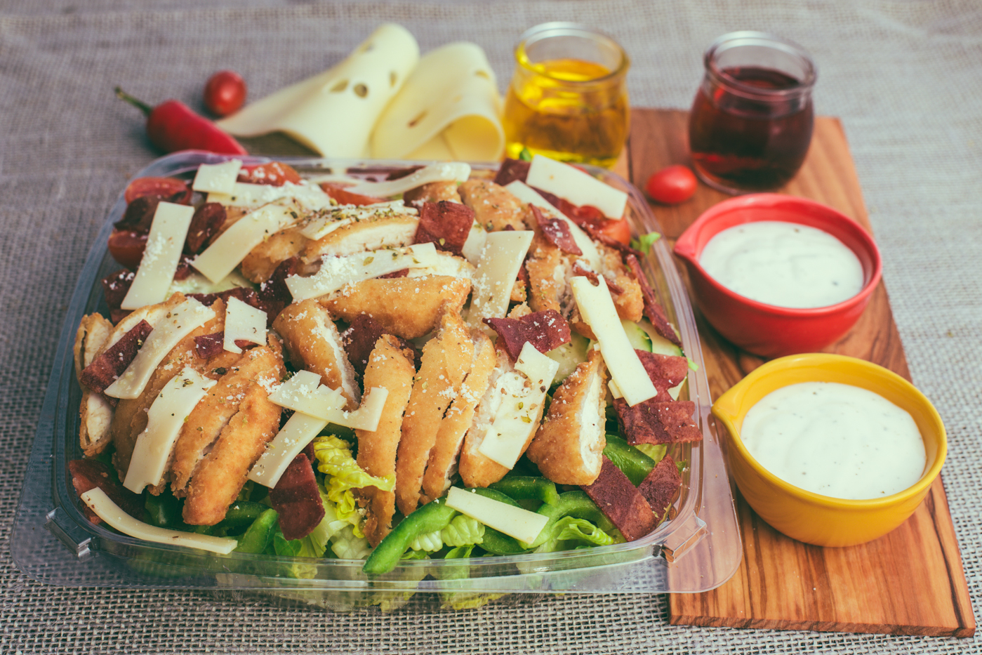 Order Grilled Chicken Bacon Salad food online from Golden Grain store, East Greenbush on bringmethat.com