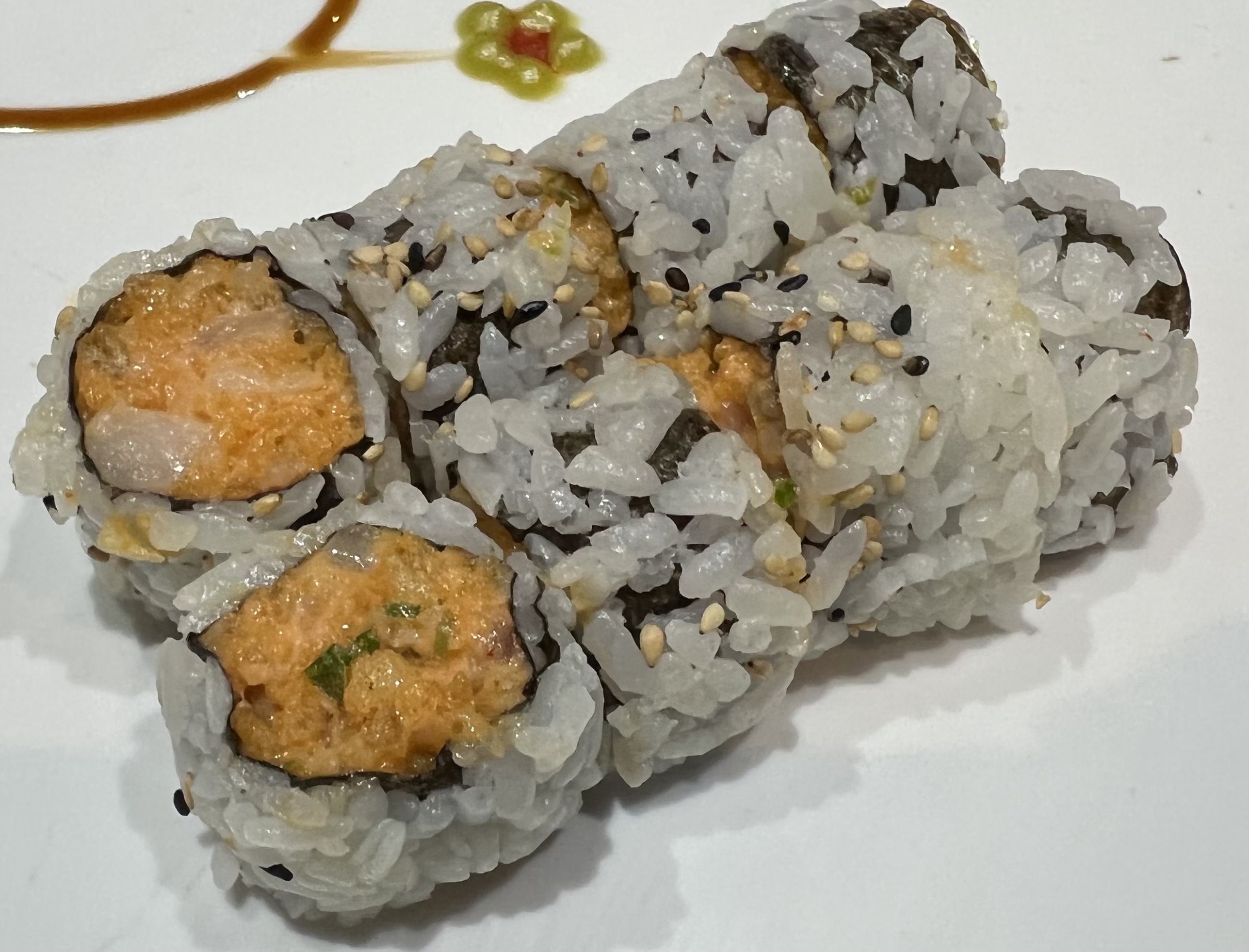 Order F20. Spicy Yellowtail Roll food online from Soho Sushi store, Grand Rapids on bringmethat.com