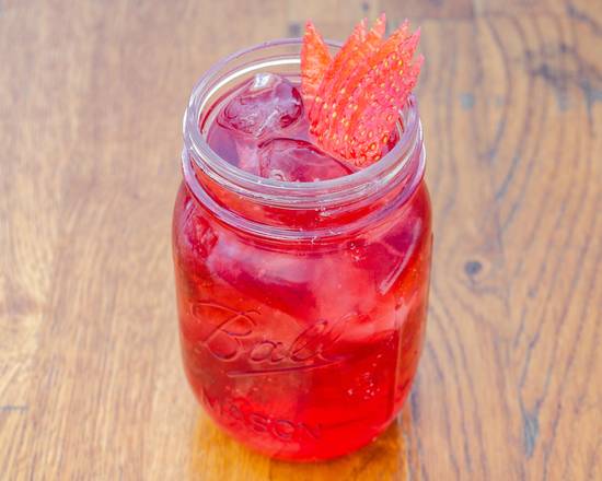 Order Strawberry Hibiscus iced tea food online from Cafe Moca store, Glendale on bringmethat.com