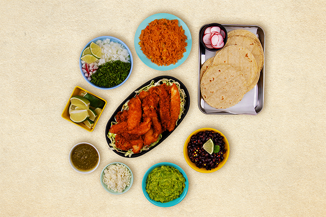 Order Baja Fish Taco Kit food online from Taco Assembly store, Durham on bringmethat.com