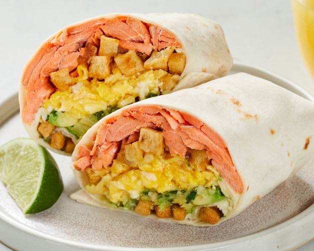 Order BURRITO WITH SEAFOOD - BURRITO CON MARISCOS food online from Kirk Tacos Fusion store, Brooklyn on bringmethat.com