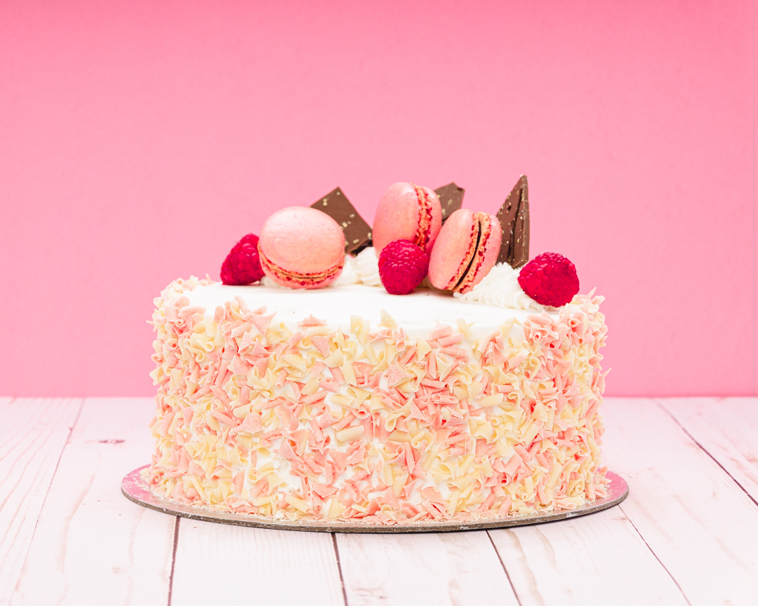 Order French Bavarian Cream Cake food online from Cute Cakes store, Escondido on bringmethat.com