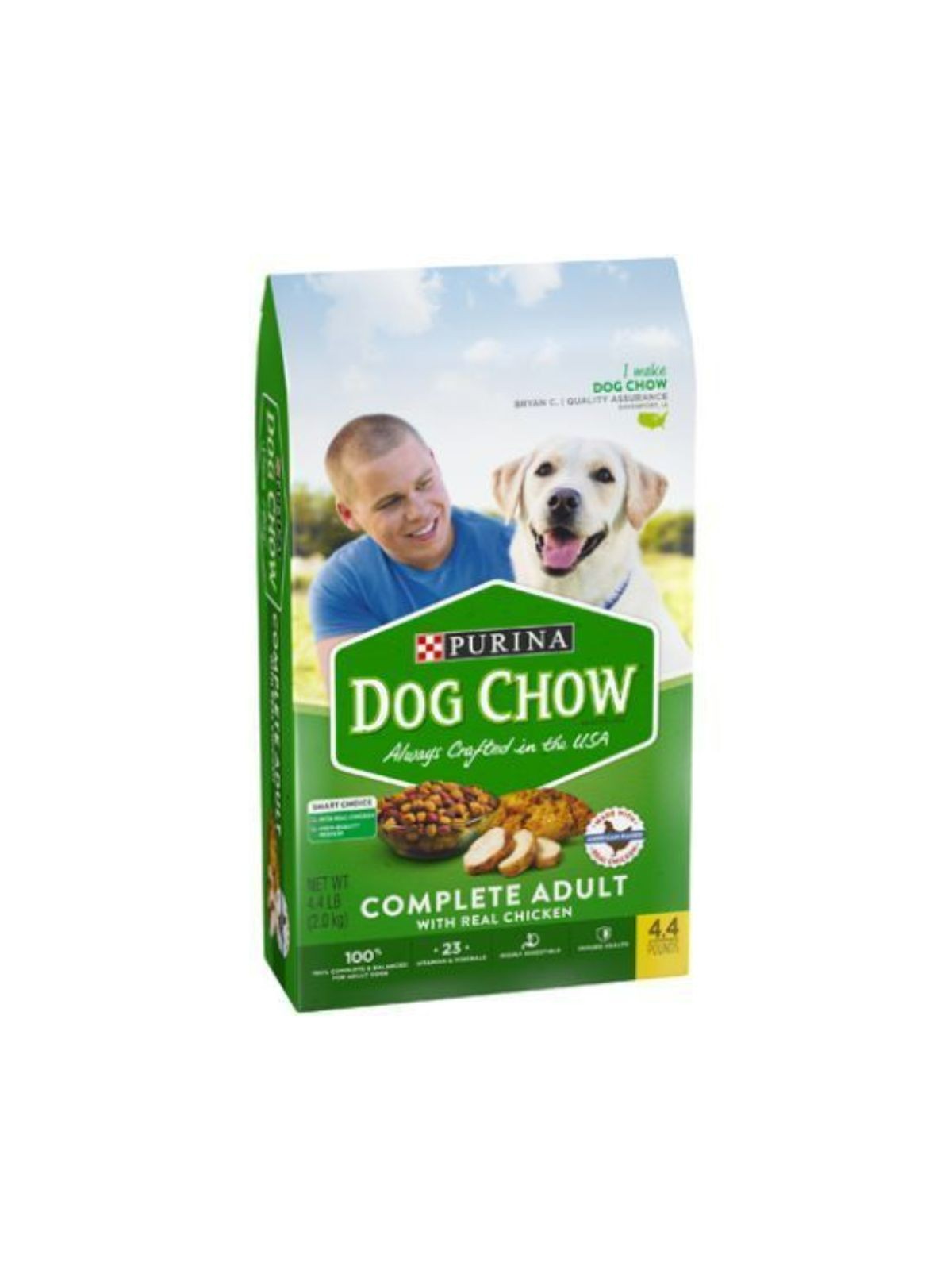 Order Purina Dog Chow Complete Adult Dog Food (4.4 lb) food online from Stock-Up Mart store, Marietta on bringmethat.com