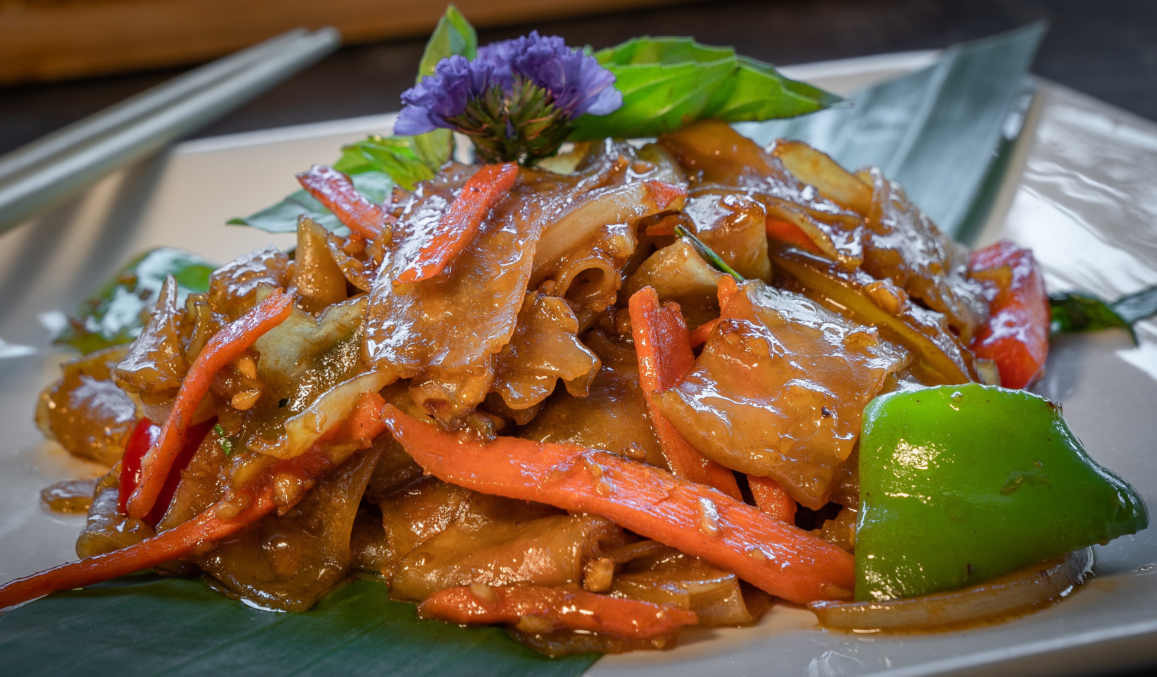Order Drunken Noodle food online from Bamboo House Express store, Temecula on bringmethat.com